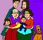 Dibujo Familia pintado por seydi