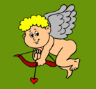 Dibujo Cupido pintado por cupido