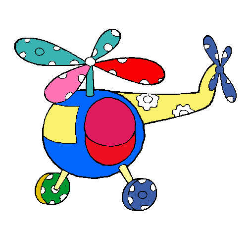 Dibujo Helicóptero adornado pintado por iviimagenes