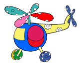 Dibujo Helicóptero adornado pintado por iviimagenes