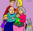 Dibujo Familia pintado por lafamilia