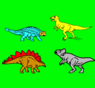 Dibujo Dinosaurios de tierra pintado por los4dinosaur