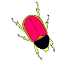 Dibujo Escarabajo pintado por pukys