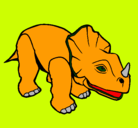 Dibujo Triceratops II pintado por matias100