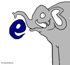 Dibujo Elefante pintado por juliii