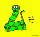 Dibujo Serpiente pintado por pincess