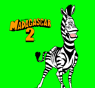 Dibujo Madagascar 2 Marty pintado por natiluchiss