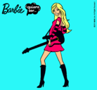 Dibujo Barbie la rockera pintado por valeria123