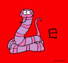 Dibujo Serpiente pintado por she-she