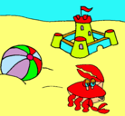 Dibujo Playa 2 pintado por joanna