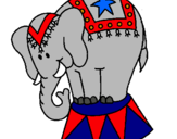 Dibujo Elefante actuando pintado por ERIKAALE