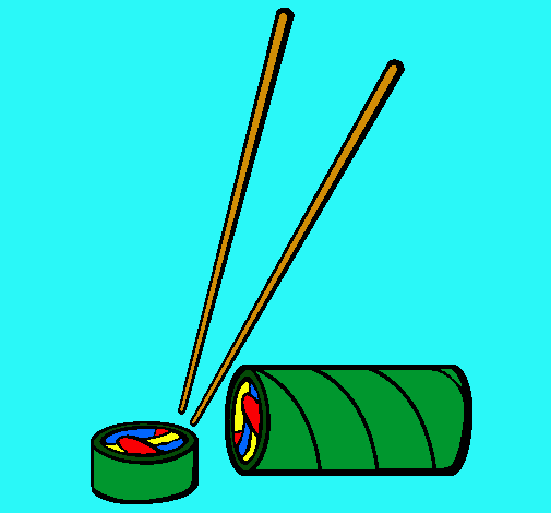 Dibujo Sushi pintado por hilia-andy
