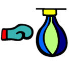 Dibujo Saco de boxeo II pintado por cat5