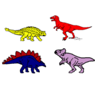 Dibujo Dinosaurios de tierra pintado por GKUYFXCVBNMG