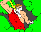 Dibujo Dios Zeus pintado por emmanul