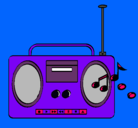 Dibujo Radio cassette 2 pintado por FLOPPY
