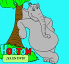 Dibujo Horton pintado por orney