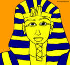 Dibujo Tutankamon pintado por anais001