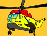 Dibujo Helicóptero al rescate pintado por hugo1
