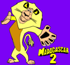 Dibujo Madagascar 2 Alex 2 pintado por kirbi