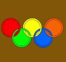 Dibujo Anillas de los juegos olimpícos pintado por iiiiiiiiiiii
