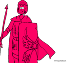 Dibujo Soldado romano II pintado por pilco