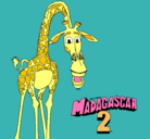 Dibujo Madagascar 2 Melman pintado por mykel