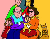 Dibujo Familia pintado por miri1