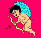 Dibujo Cupido con grandes alas pintado por 211054