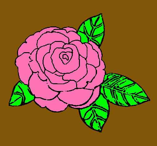 Dibujo Rosa pintado por laptopcila