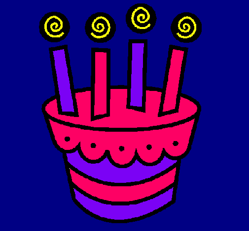 Dibujo de Tarta con velas pintado por Distroller en  el día  21-09-11 a las 22:54:59. Imprime, pinta o colorea tus propios dibujos!