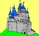 Dibujo Castillo medieval pintado por esnupi