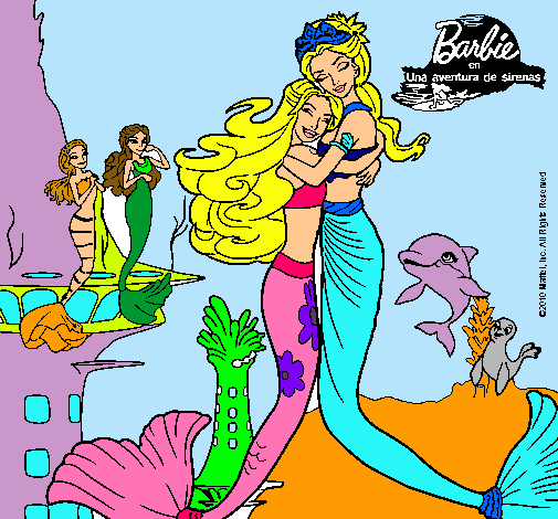 Barbie sirena y la reina sirena