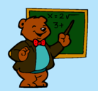 Dibujo Profesor oso pintado por odiosa