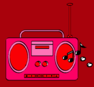 Dibujo Radio cassette 2 pintado por sarayburgo