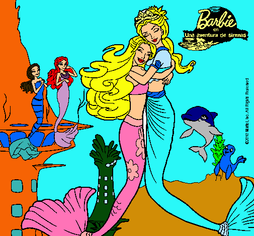 Barbie sirena y la reina sirena