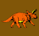 Dibujo Triceratops pintado por jotate