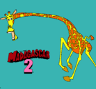 Dibujo Madagascar 2 Melman 2 pintado por tapun