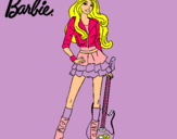 Dibujo Barbie rockera pintado por chelita111097