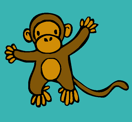 Dibujo Mono pintado por natis25
