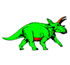 Dibujo Triceratops pintado por yovely