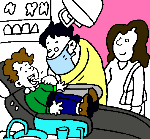 Niño en el dentista