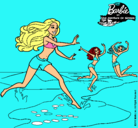 Dibujo Barbie de regreso a la playa pintado por YUNUE