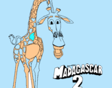 Dibujo Madagascar 2 Melman pintado por gfjukuihf