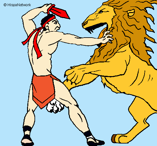 Gladiador contra león