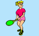 Dibujo Chica tenista pintado por frankitoo