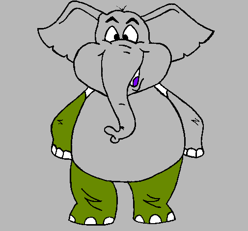 Elefante contento