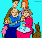 Dibujo Familia pintado por AHB123