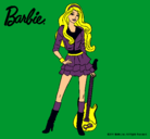 Dibujo Barbie rockera pintado por amalia
