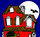 Dibujo Casa del misterio pintado por poiloip